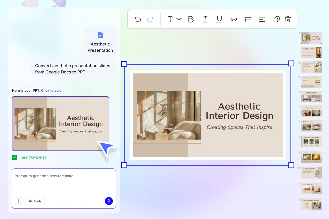 Free AI Google Docs to PPT Generator | Convert Google Docs to PowerPoint Online